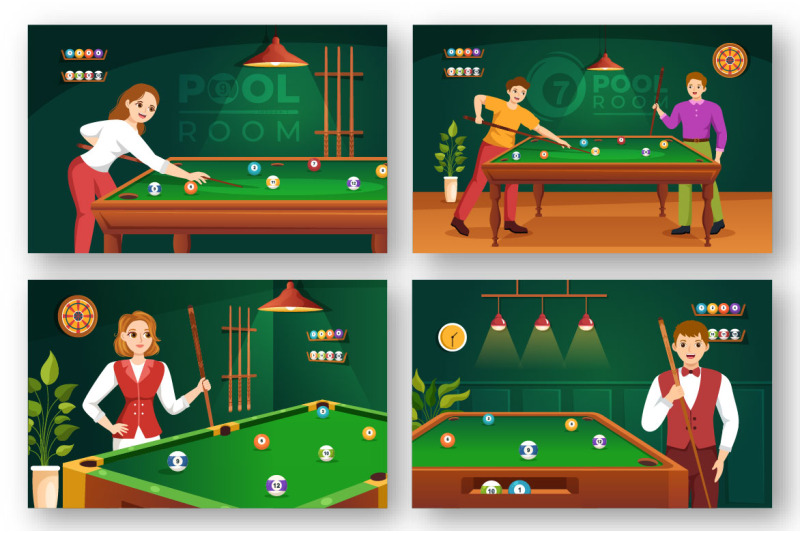 12-billiards-game-illustration