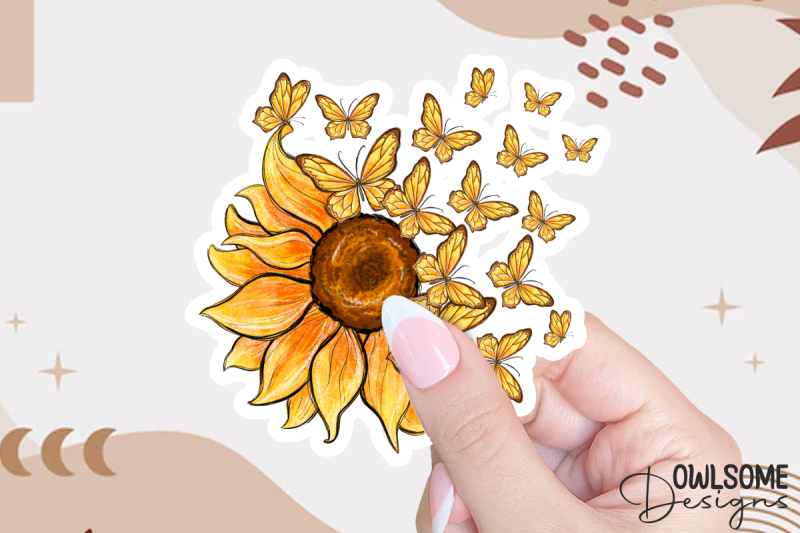 sunflower-butterfly-sublimation-png