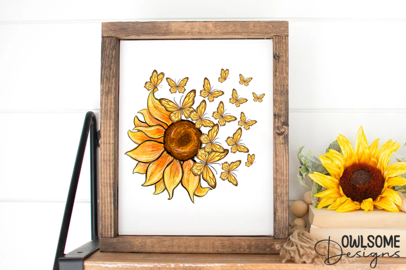 sunflower-butterfly-sublimation-png