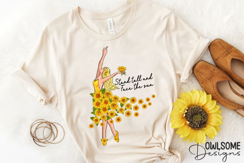 sunflower-girl-sublimation-png-sublimation