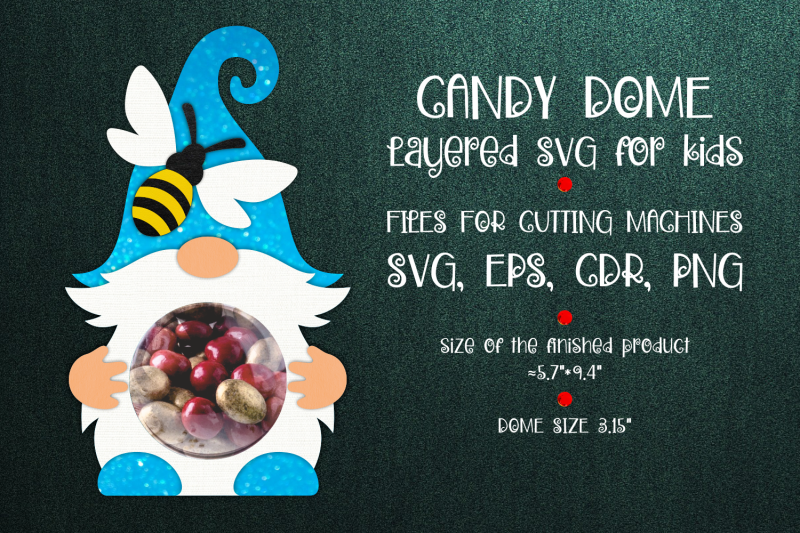 gnome-and-bee-candy-dome-template