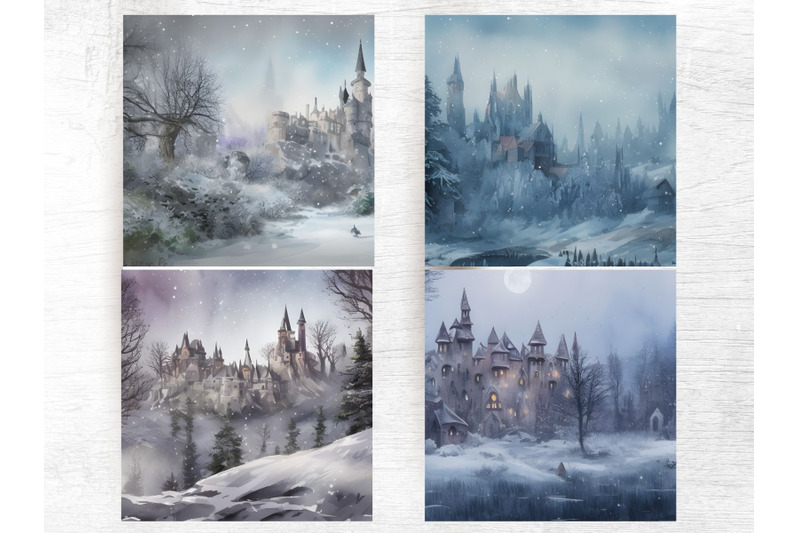castle-in-the-snow-background-watercolor-castle