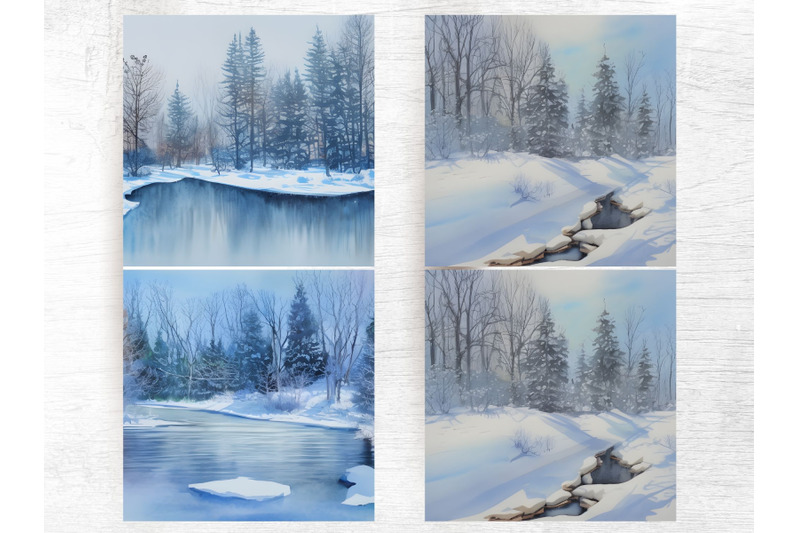 winter-background-watercolor-winter-ilustrations
