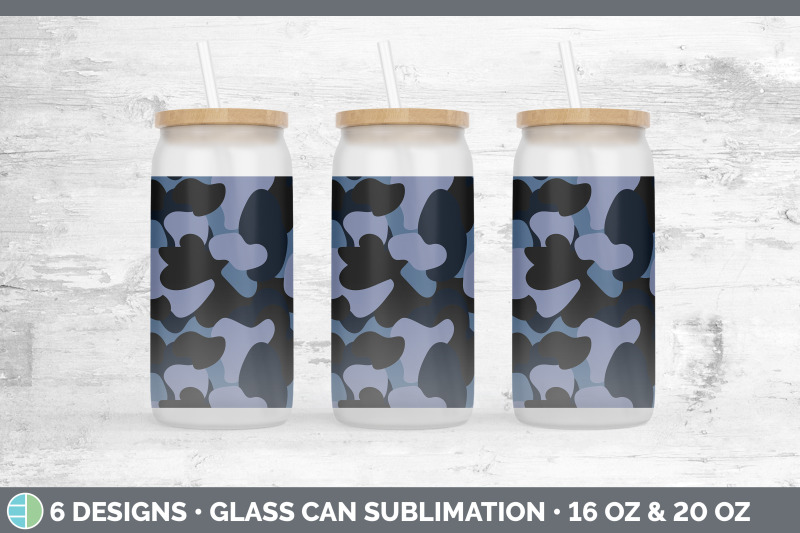 blue-camo-glass-can-sublimation-beer-mason-jar