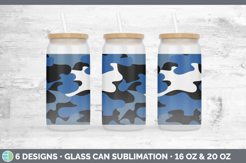 blue-camo-glass-can-sublimation-beer-mason-jar