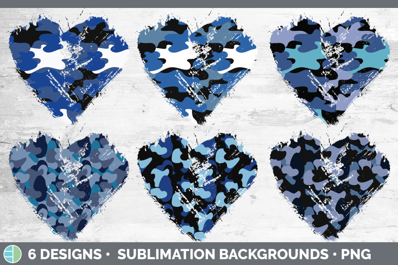 blue-camo-heart-distressed-clipart