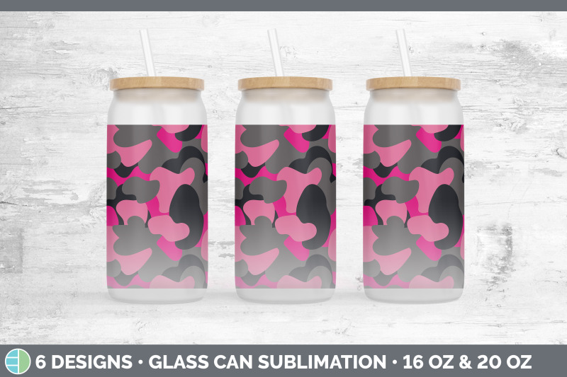 pink-camo-glass-can-sublimation-beer-mason-jar