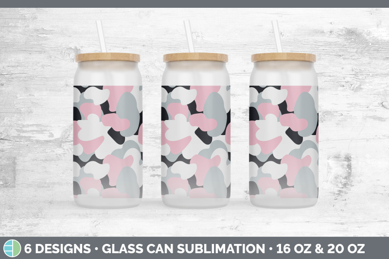 pink-camo-glass-can-sublimation-beer-mason-jar