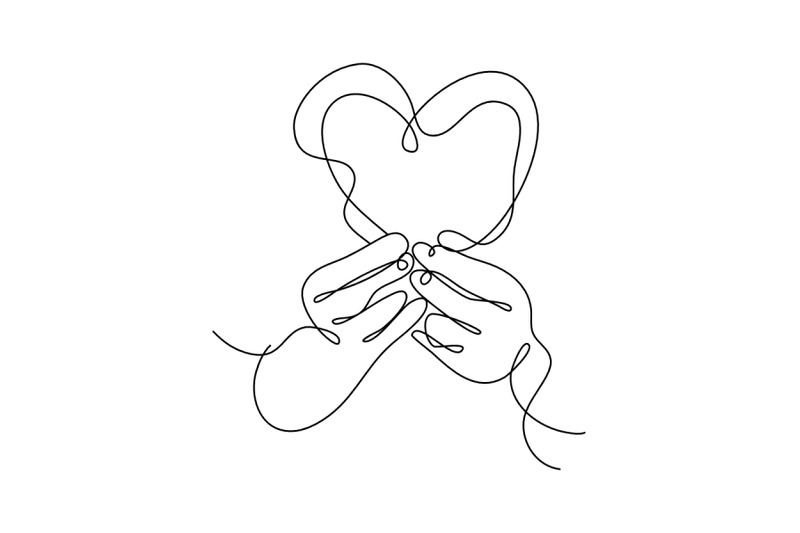 heart-shaped-hands-one-continuous-line-drawing