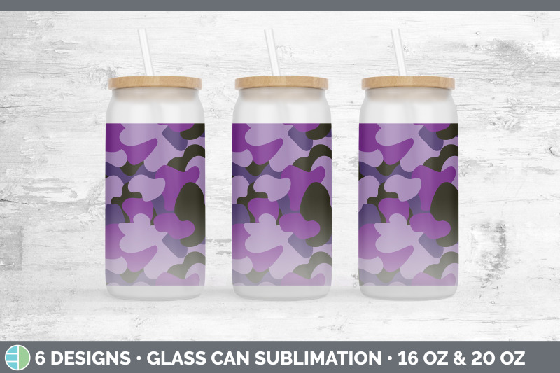 purple-camo-glass-can-sublimation-beer-mason-jar