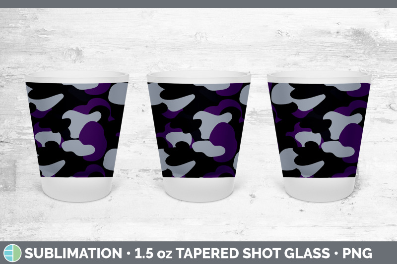 purple-camo-shot-glass-sublimation-shot-glass-1-5oz-tapered