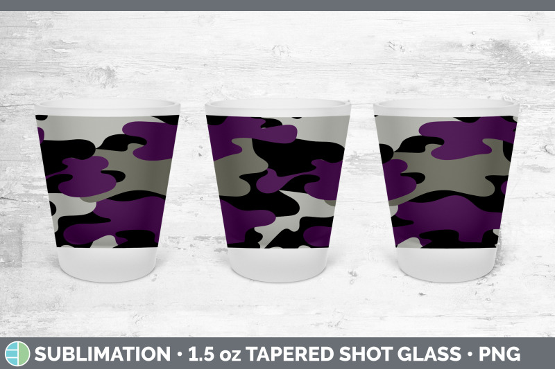 purple-camo-shot-glass-sublimation-shot-glass-1-5oz-tapered