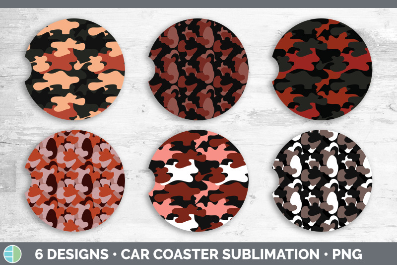 red-camo-car-coaster-sublimation-designs-bundle