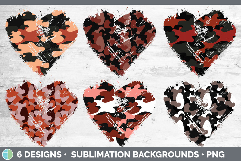 red-camo-heart-distressed-clipart