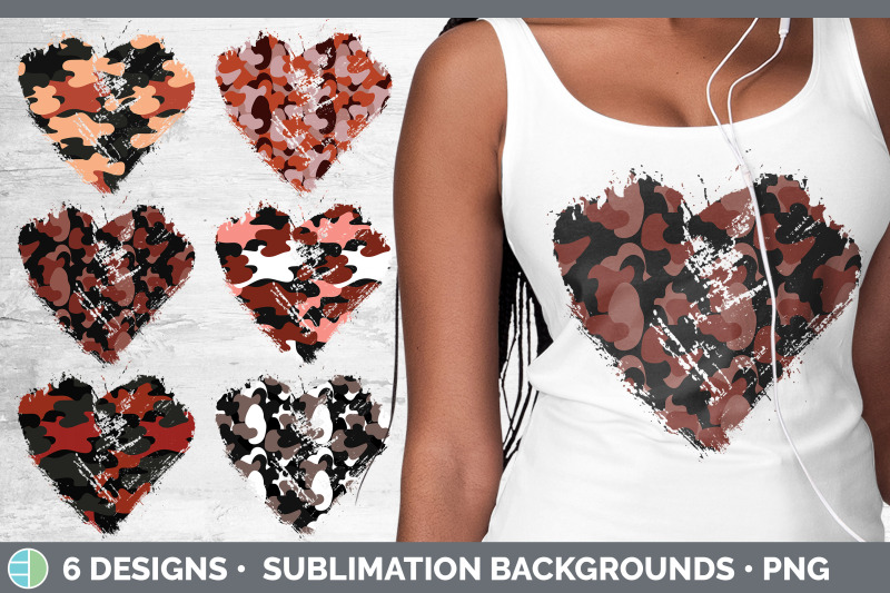 red-camo-heart-distressed-clipart