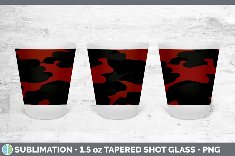 red-camo-shot-glass-sublimation-shot-glass-1-5oz-tapered