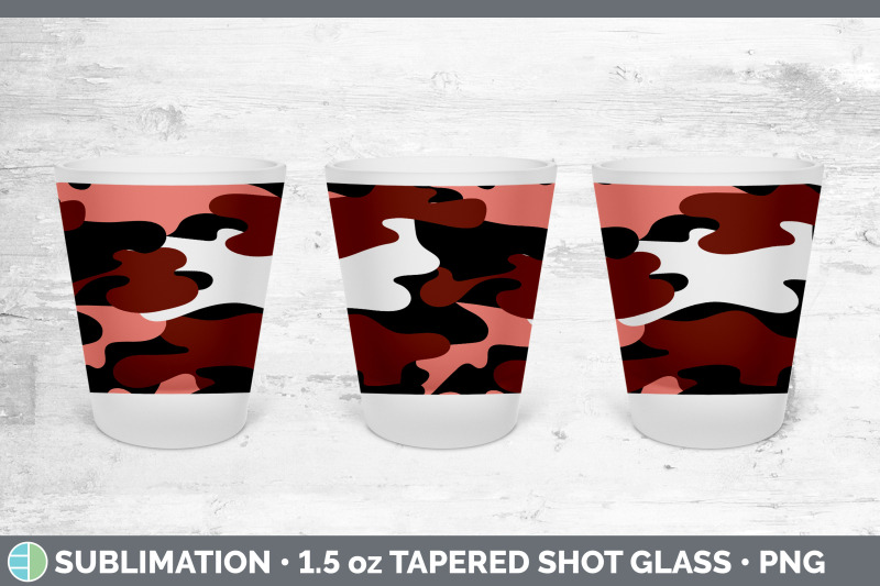 red-camo-shot-glass-sublimation-shot-glass-1-5oz-tapered