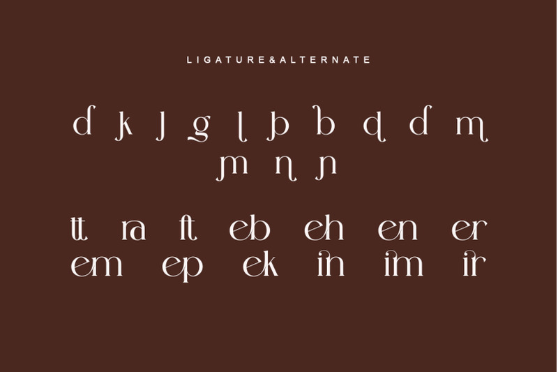 ginger-modern-ligature-serif-typeface