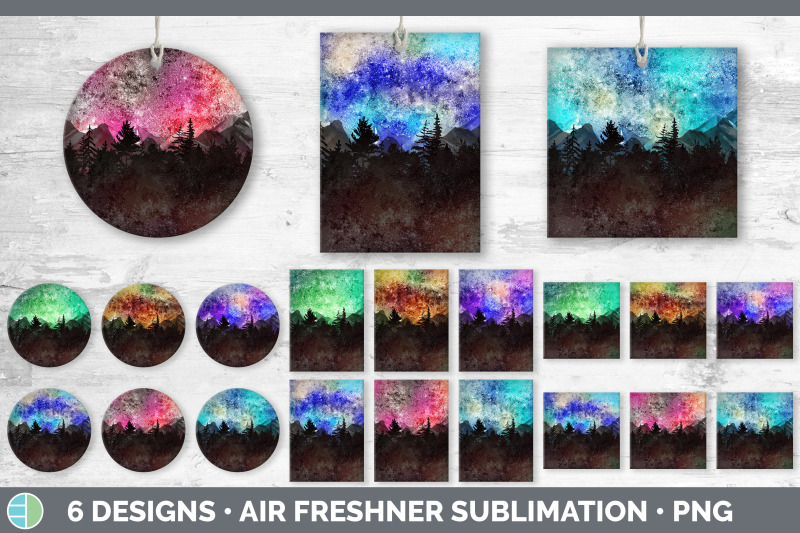 night-sky-air-freshener-sublimation-designs-bundle