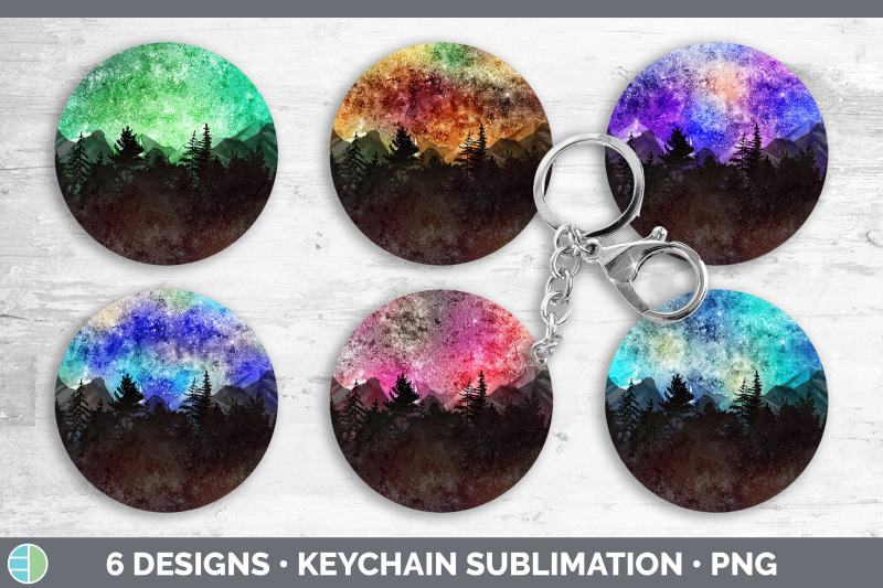 night-sky-keychain-bundle-keyring-sublimation-designs