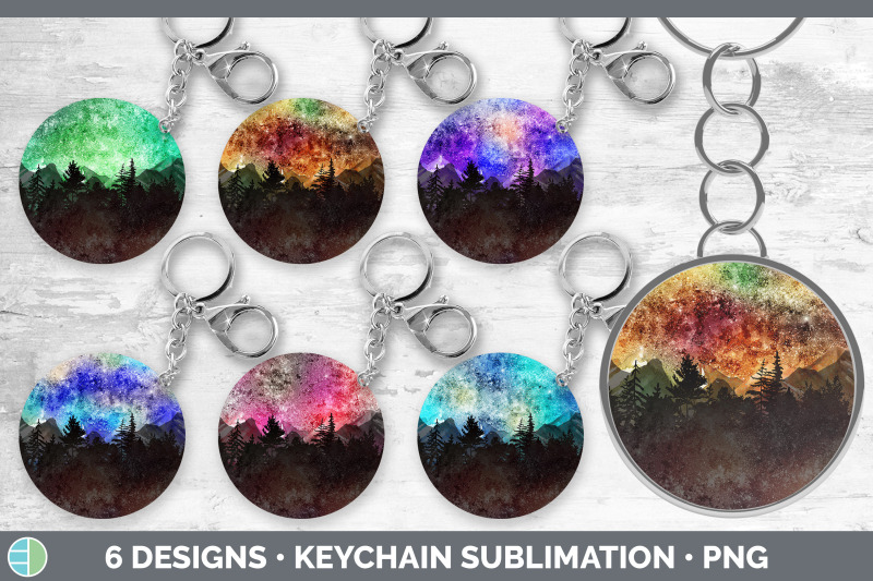 night-sky-keychain-bundle-keyring-sublimation-designs