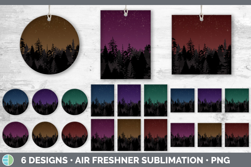 night-sky-air-freshener-sublimation-designs-bundle