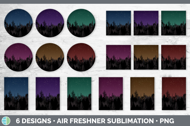 night-sky-air-freshener-sublimation-designs-bundle