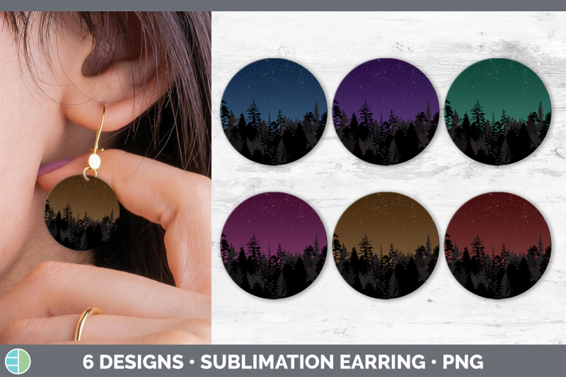 night-sky-round-earring-sublimation-designs-bundle