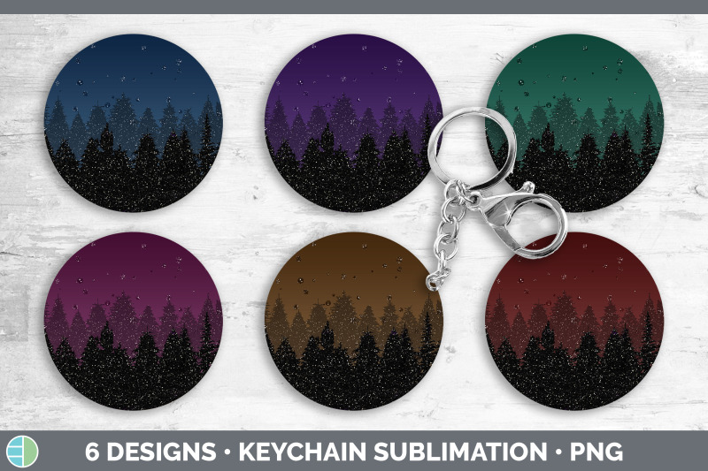 night-sky-keychain-bundle-keyring-sublimation-designs