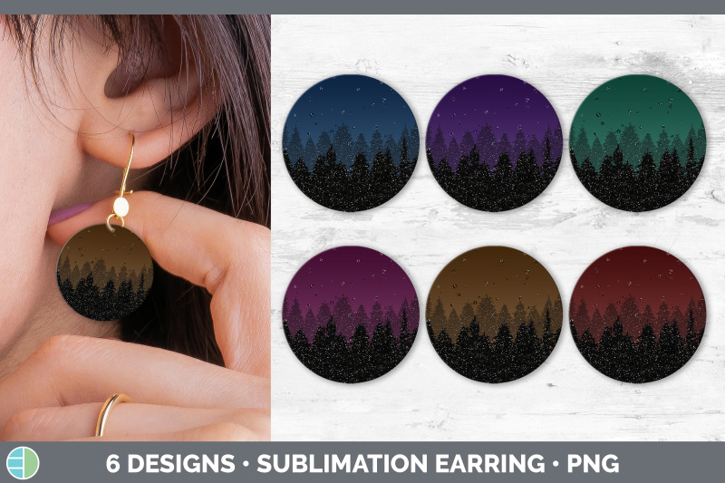 night-sky-round-earring-sublimation-designs-bundle