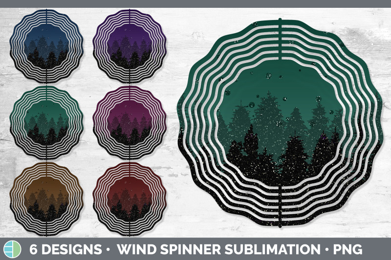 night-sky-wind-spinner-sublimation-designs-bundle