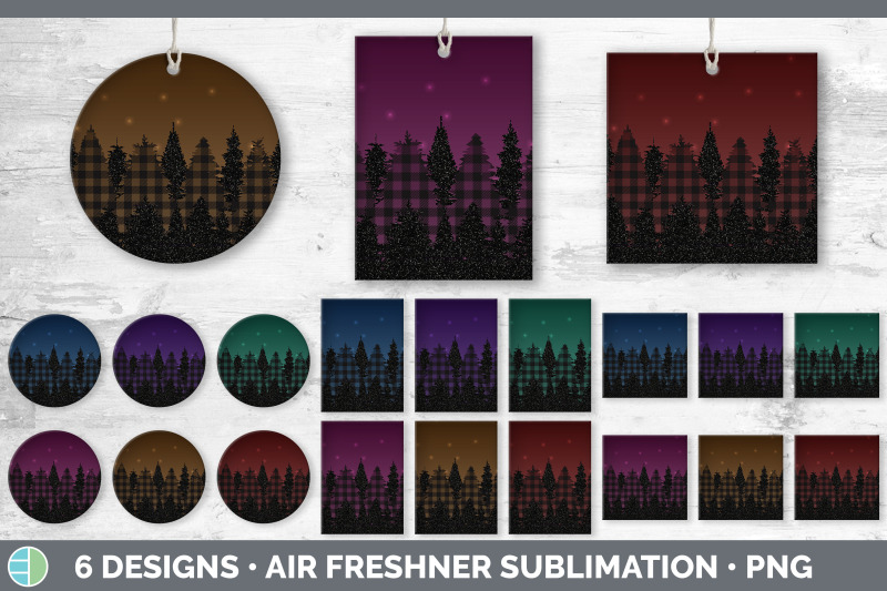 night-sky-air-freshener-sublimation-designs-bundle