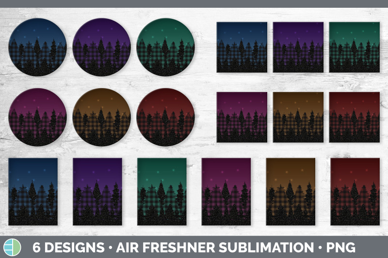 night-sky-air-freshener-sublimation-designs-bundle