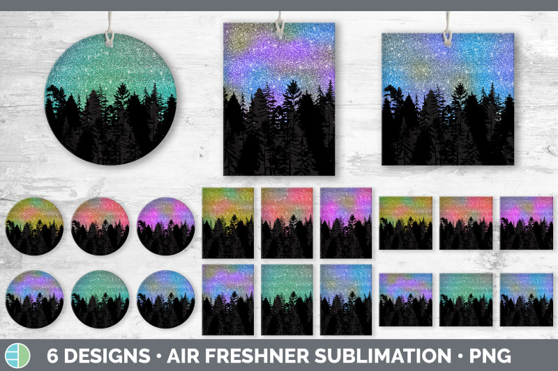 night-sky-air-freshener-sublimation-designs-bundle