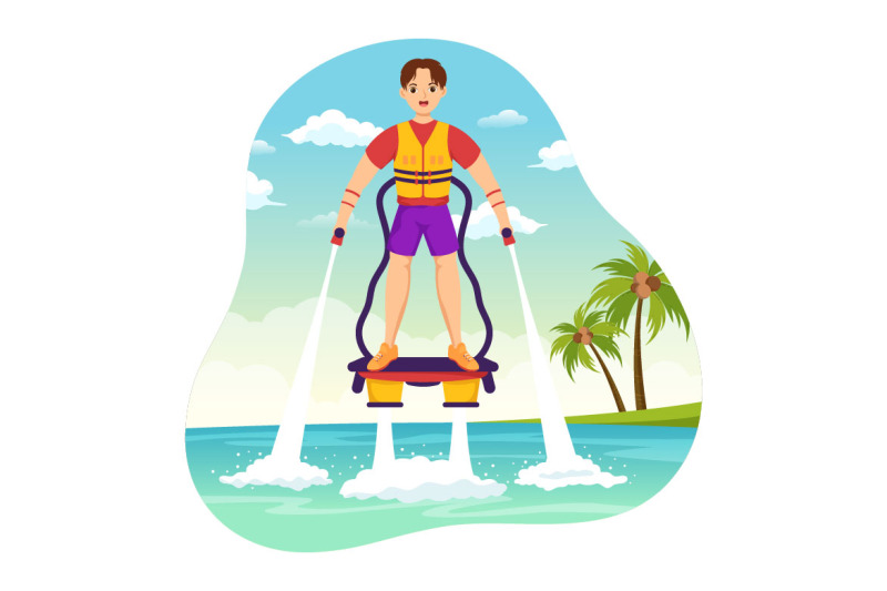 11-flyboard-sport-illustration