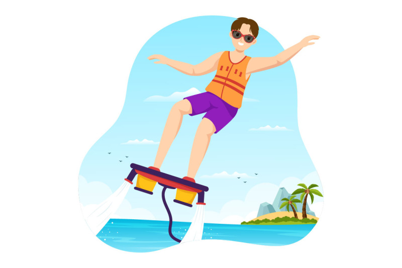 11-flyboard-sport-illustration