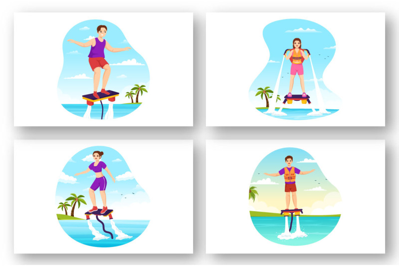 11-flyboard-sport-illustration