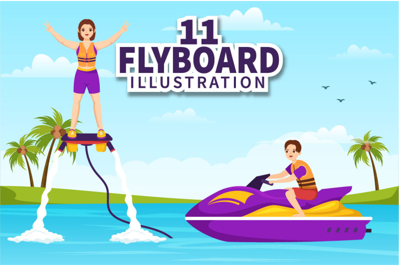 11-flyboard-sport-illustration