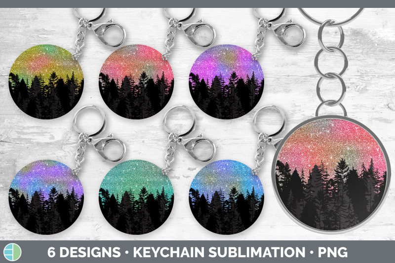 night-sky-keychain-bundle-keyring-sublimation-designs