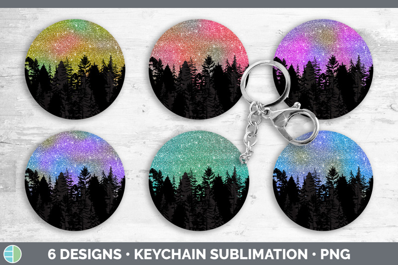 night-sky-keychain-bundle-keyring-sublimation-designs