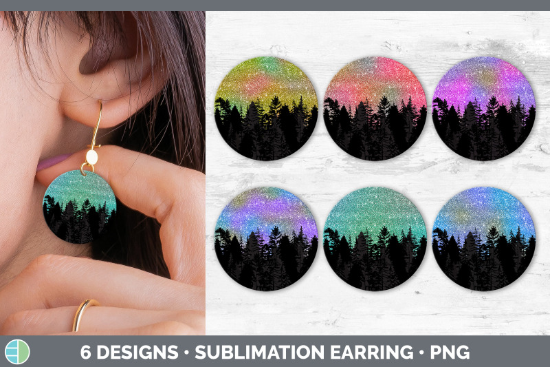 night-sky-round-earring-sublimation-designs-bundle