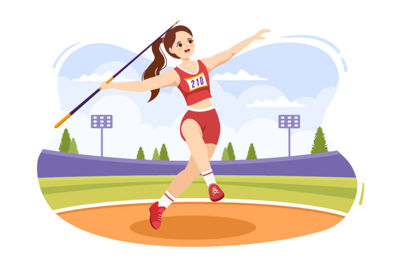 11-javelin-throw-sports-illustration