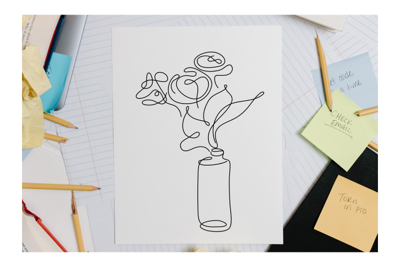 flower-bouquet-minimalist-line-art-drawing
