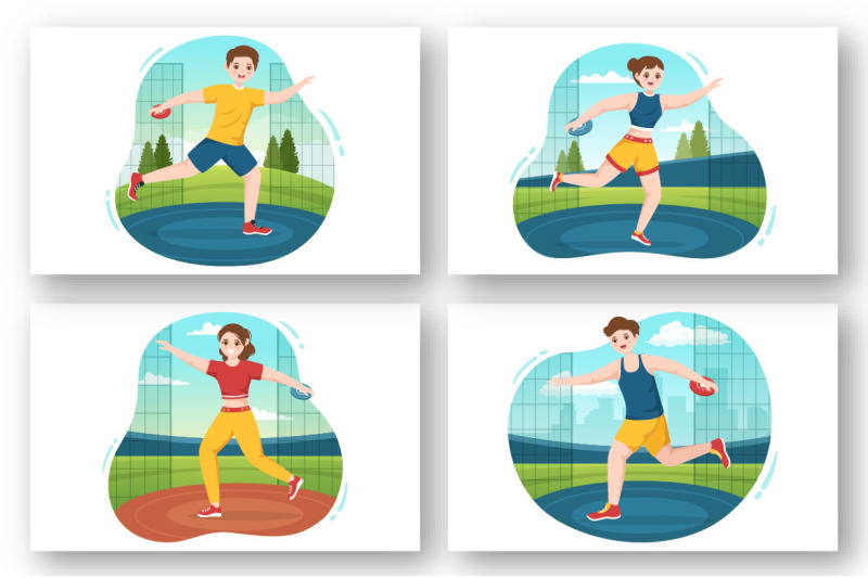 10-discus-throw-playing-illustration