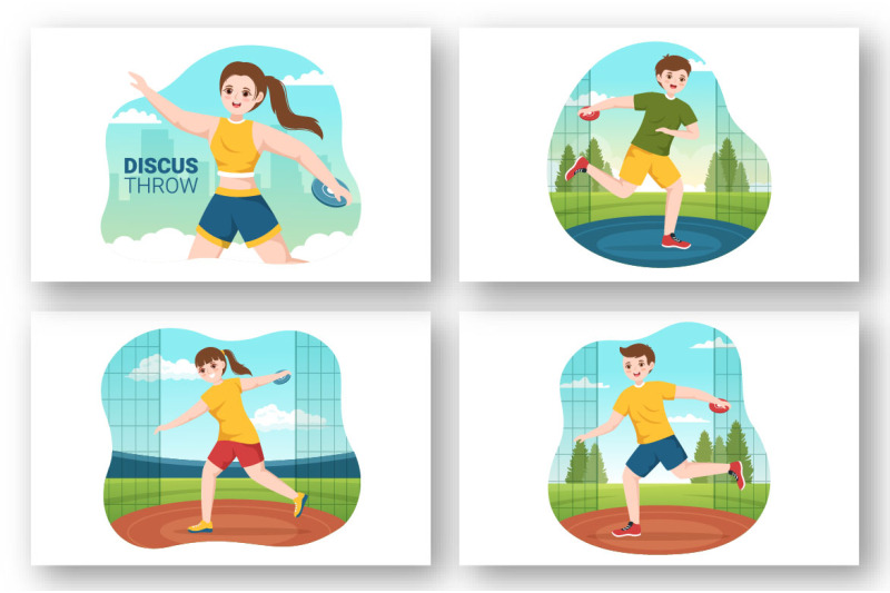 10-discus-throw-playing-illustration