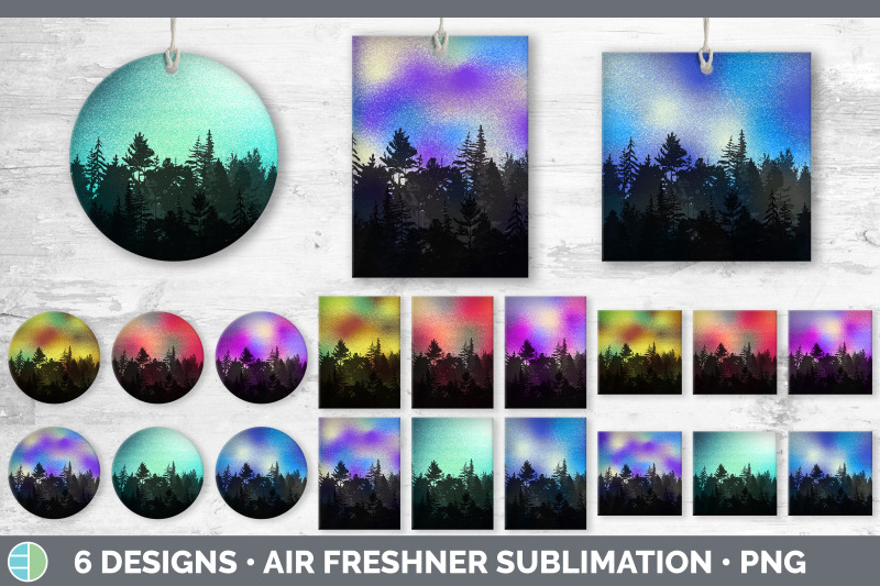 night-sky-air-freshener-sublimation-designs-bundle