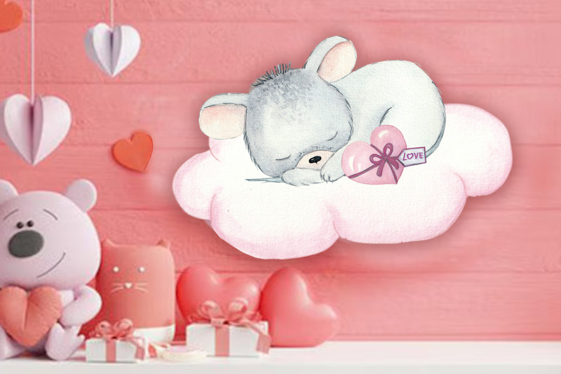 valentine-039-s-day-watercolor-png-animals-in-love-clipart