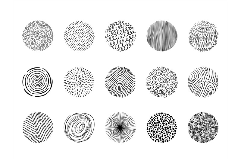 abstract-hand-drawn-scribble-shapes-minimalist-circle-background-with