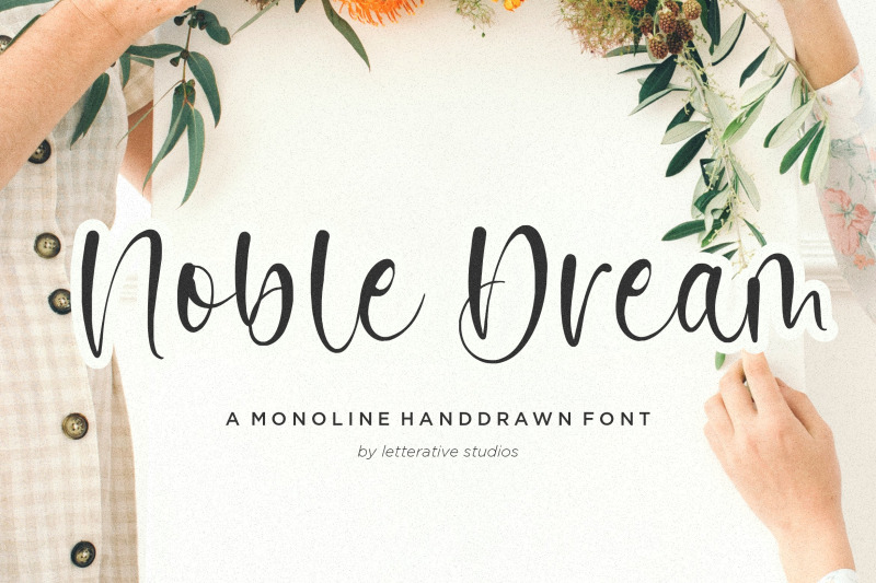 noble-dream-handdrawn-font
