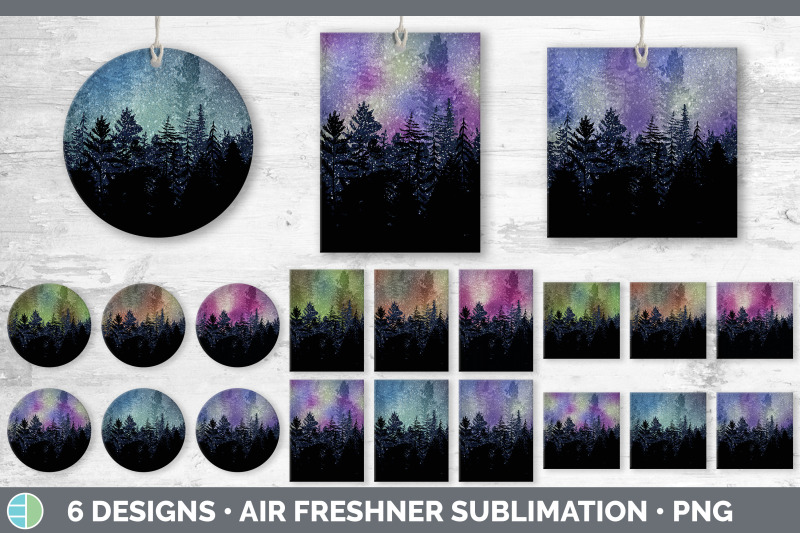 night-sky-air-freshener-sublimation-designs-bundle